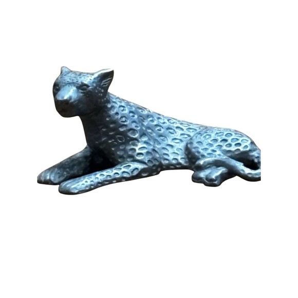 Other - Pewter Cheetah Leopard Figurine 2003  Zoo Wild Animal